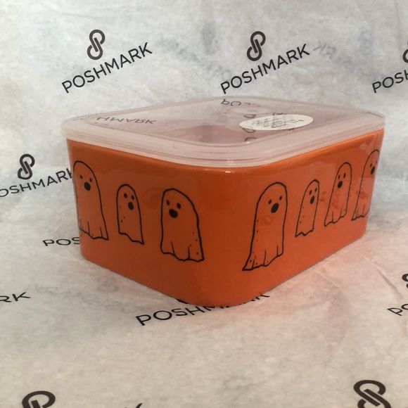 Rae Dunn TREATS with ghosts storage container - Picture 2 of 4